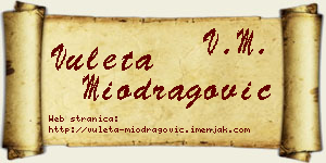 Vuleta Miodragović vizit kartica